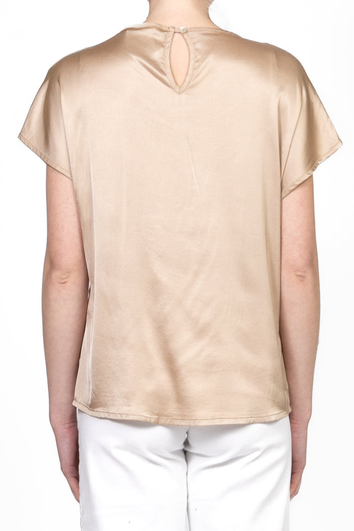 Tensione in - Blusa manica corta in satin Art. F8460B97Q
