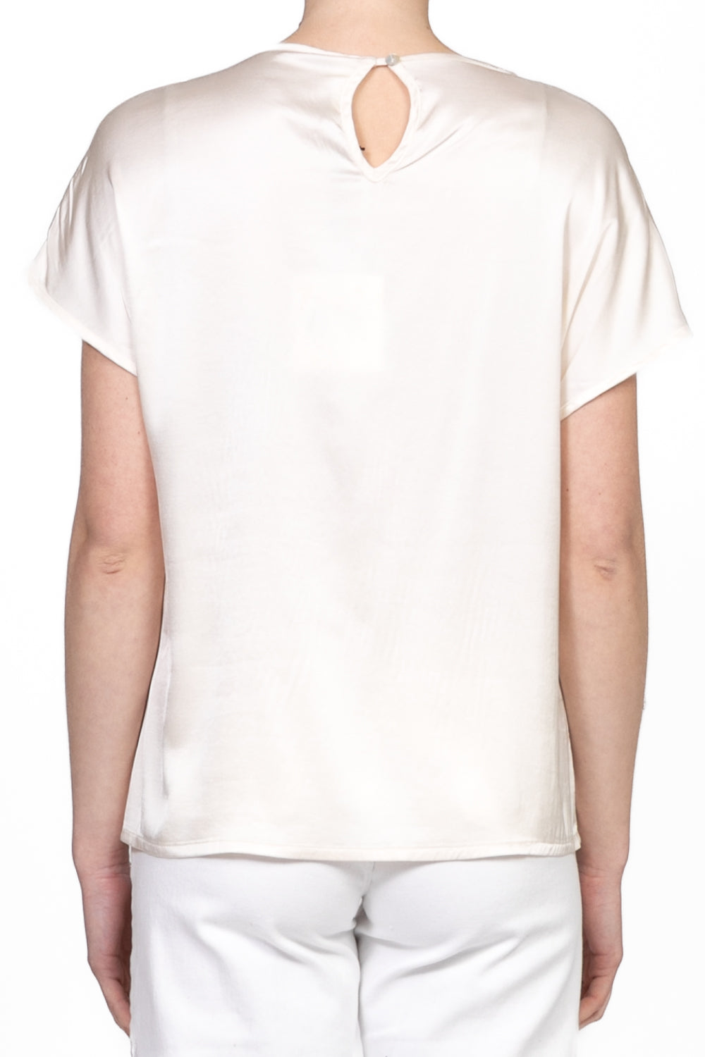 Tensione in - Blusa manica corta in satin Art. F8460B97Q