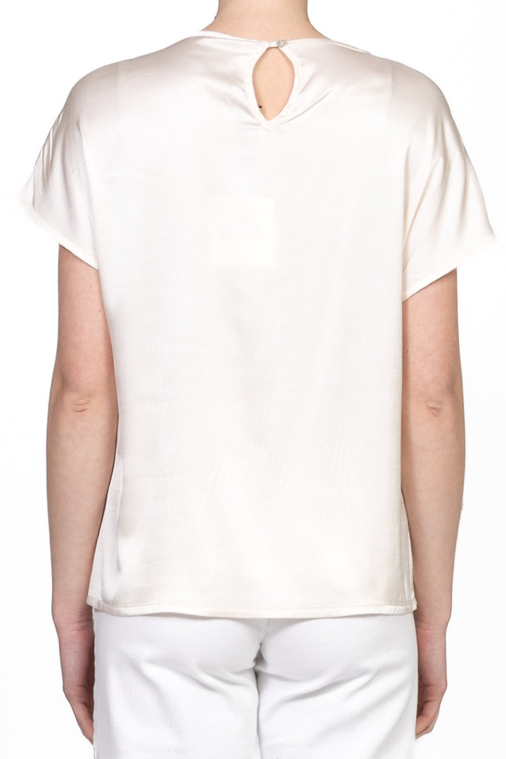Tensione in - Blusa manica corta in satin Art. F8460B97Q