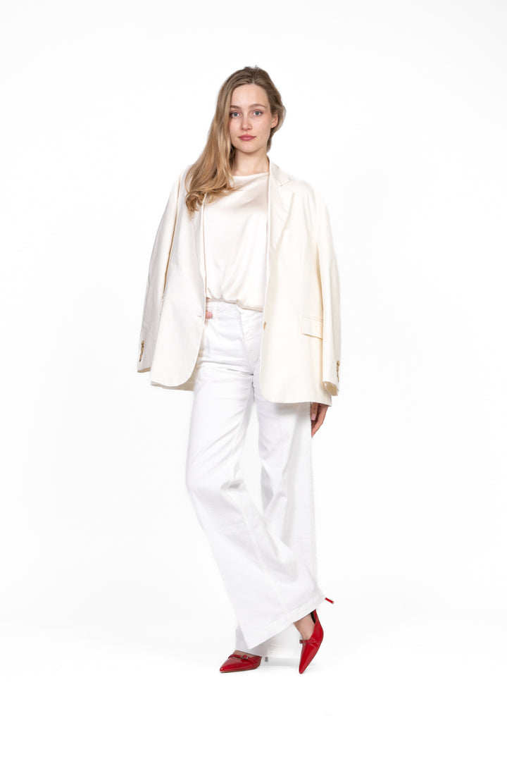 Tensione in - Blusa manica corta in satin Art. F8460B97Q