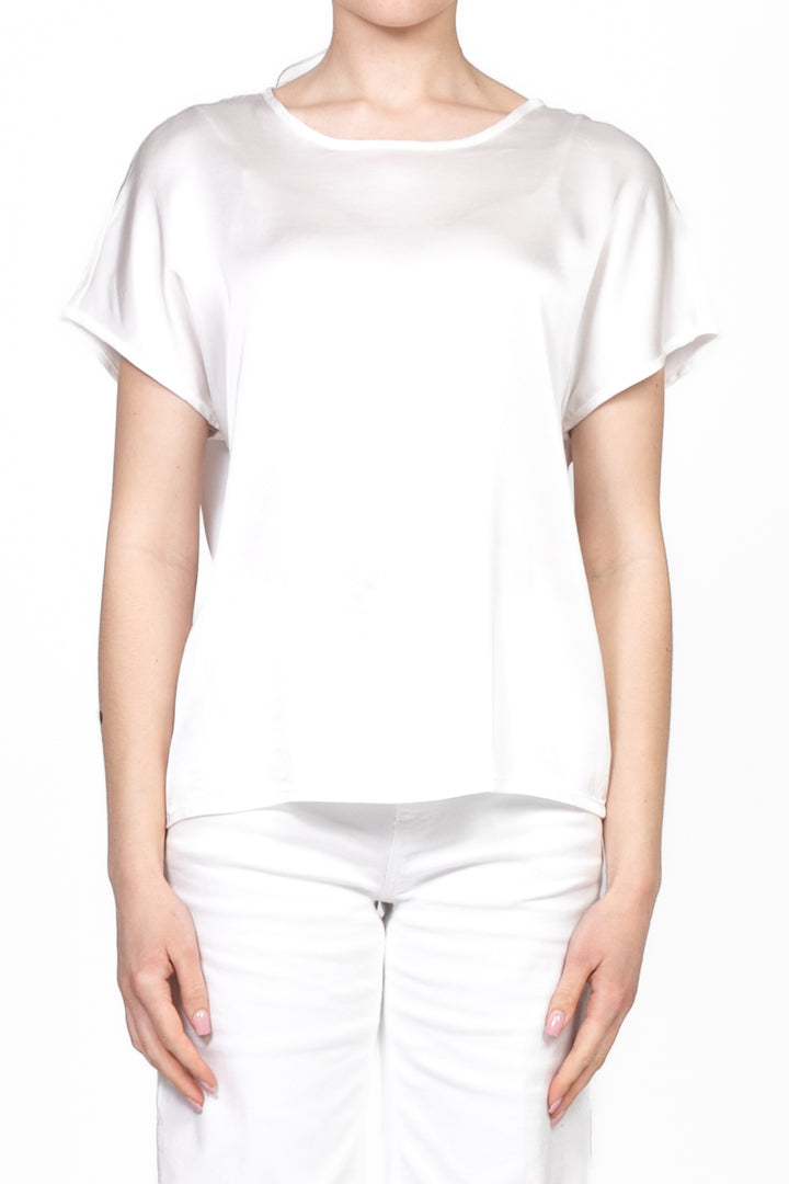 Tensione in - Blusa manica corta in satin Art. F8460B97Q