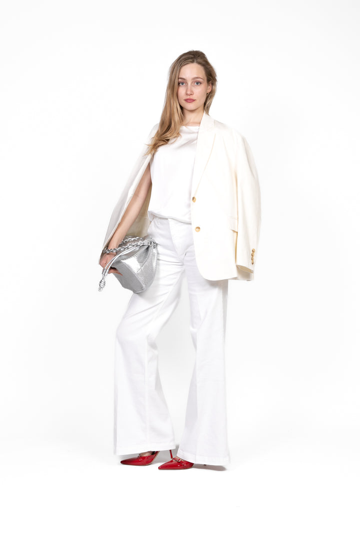 Tensione in - Blusa manica corta in satin Art. F8460B97Q
