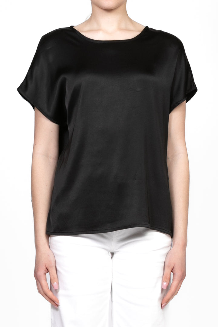 Tensione in - Blusa manica corta in satin Art. F8460B97Q