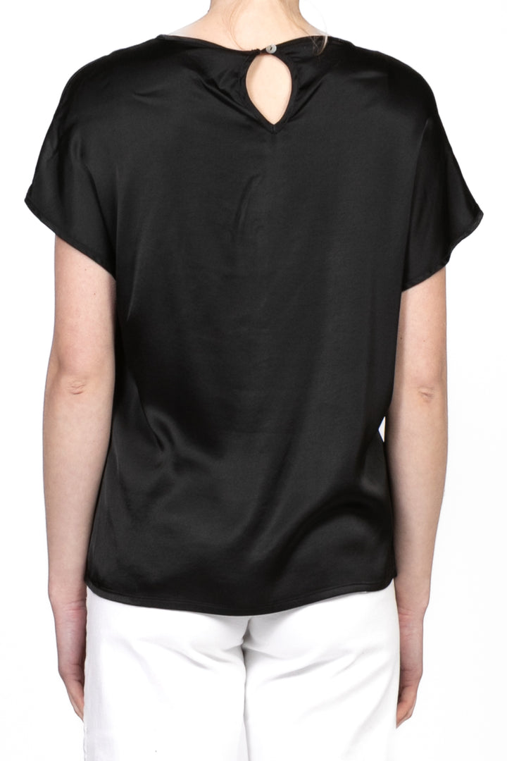 Tensione in - Blusa manica corta in satin Art. F8460B97Q