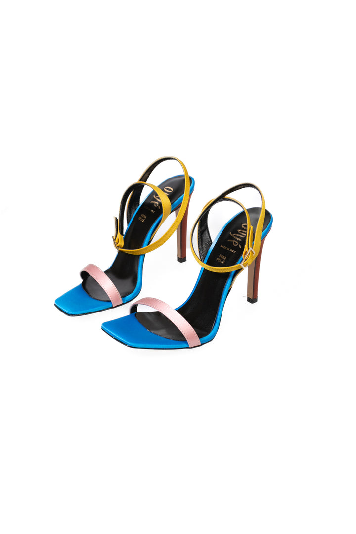 Ovyé - Sandalo multicolor con tacco Art. LF018Y073RAS