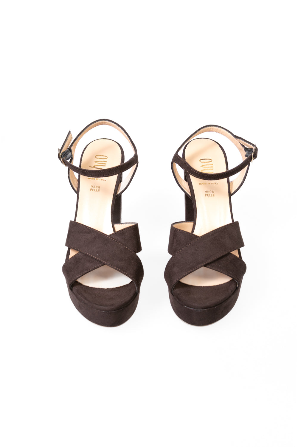 Ovyé - Sandalo scamosciato con tacco Art. LF492PL003CAM