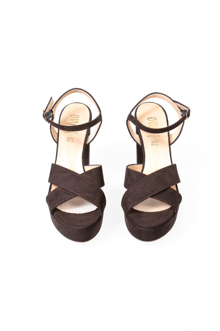 Ovyé - Sandalo scamosciato con tacco Art. LF492PL003CAM