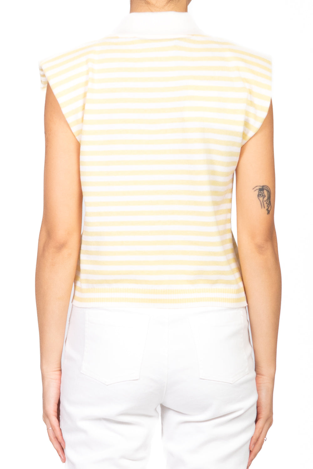 Have One - Maglia polo smanicata a righe Art. MFP-N130