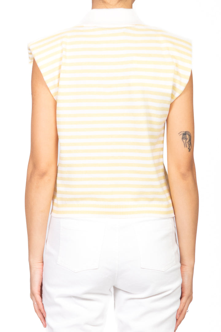Have One - Maglia polo smanicata a righe Art. MFP-N130