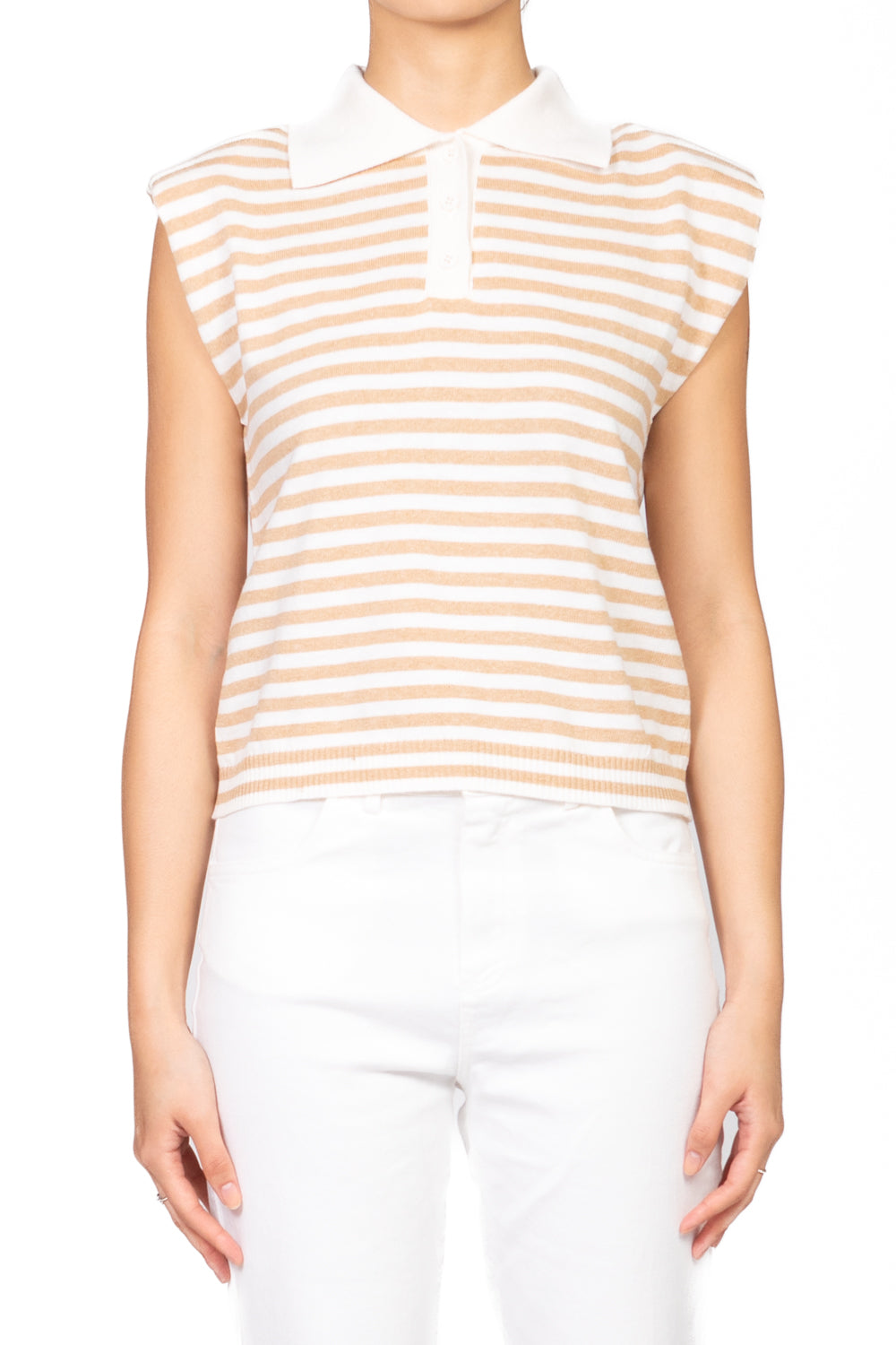 Have One - Maglia polo smanicata a righe Art. MFP-N130