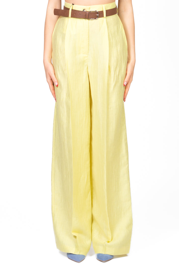 Vicolo - Pantalone palazzo con pinces goffrato Art. TD1889