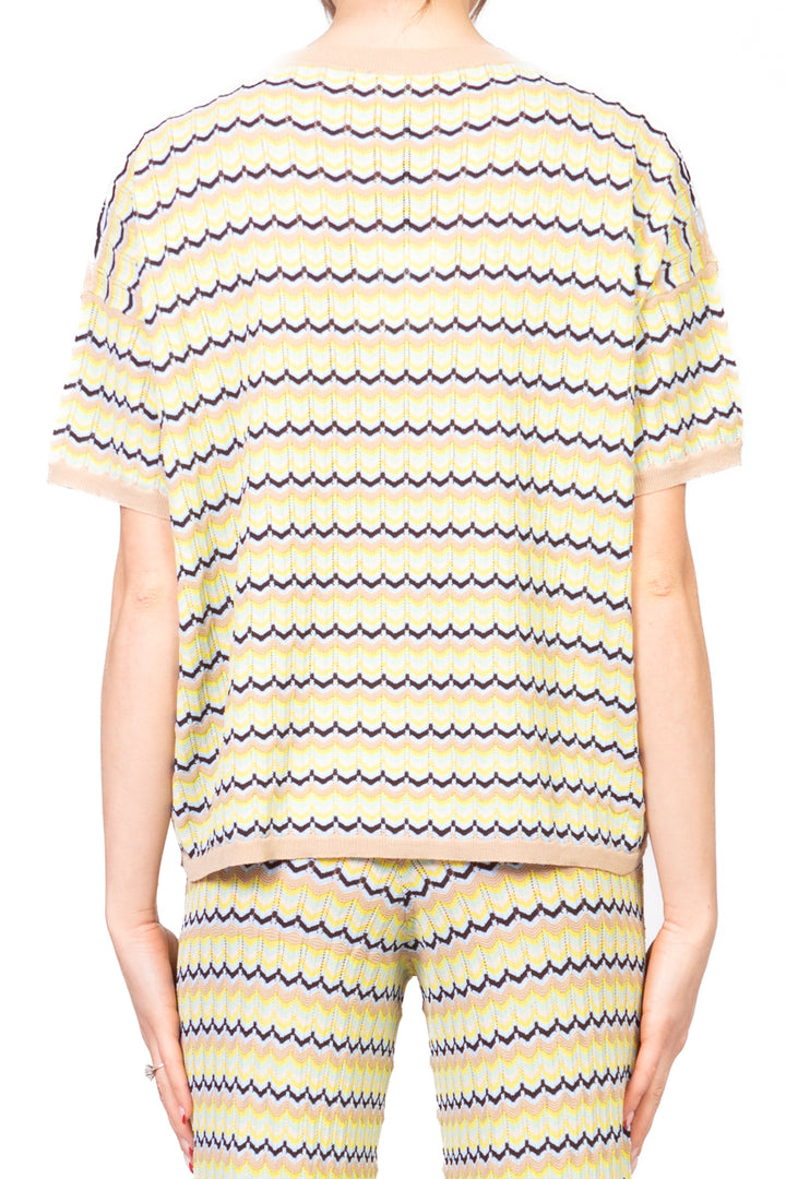 Vicolo - Maglia fantasia a scatoletta Art. 22155D