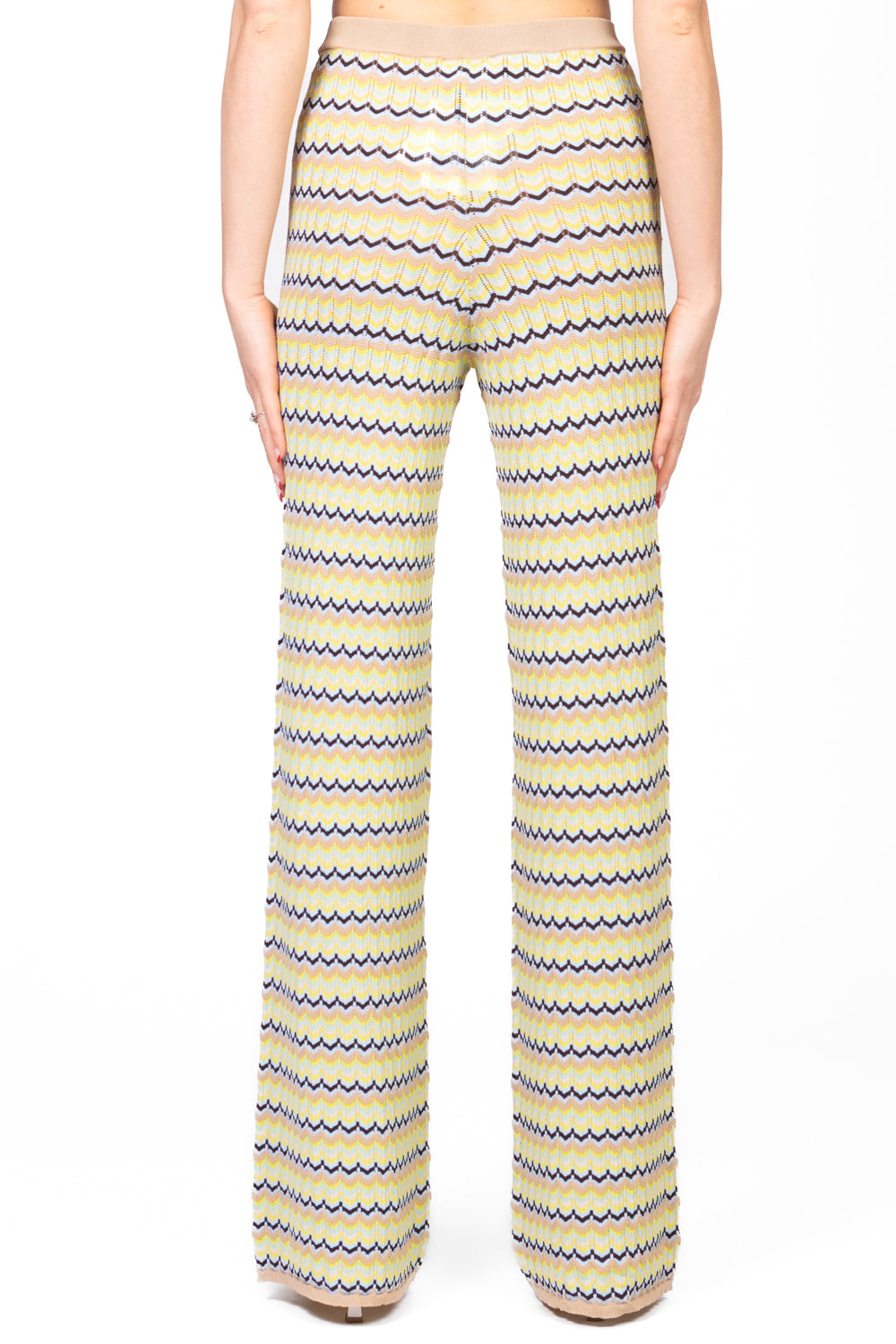 Vicolo - Pantalone in maglia fantasia Art. 22154D