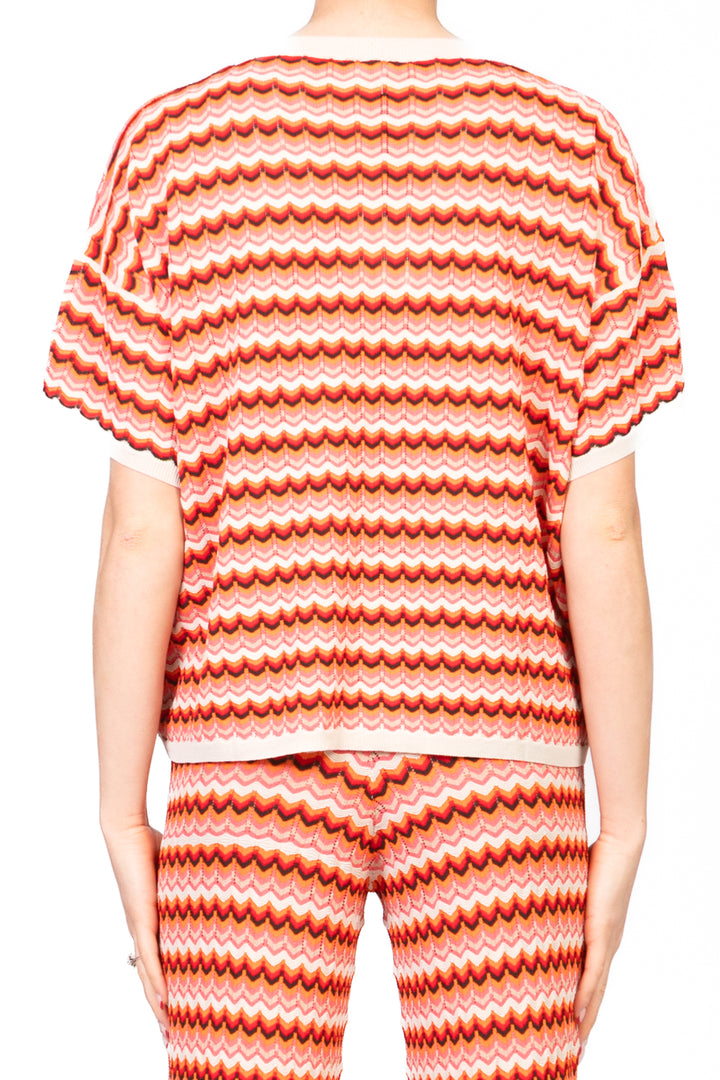 Vicolo - Maglia fantasia a scatoletta Art. 22155D