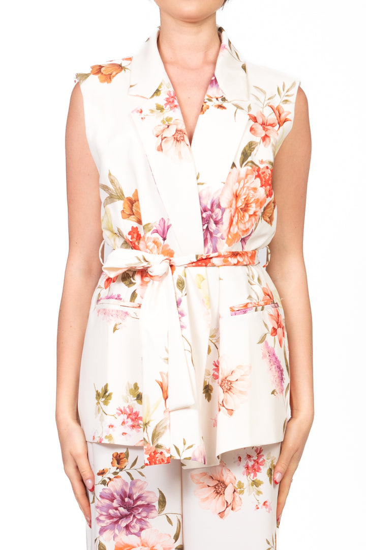 Vicolo - Gilet floreale con fusciacca Art. TD2258