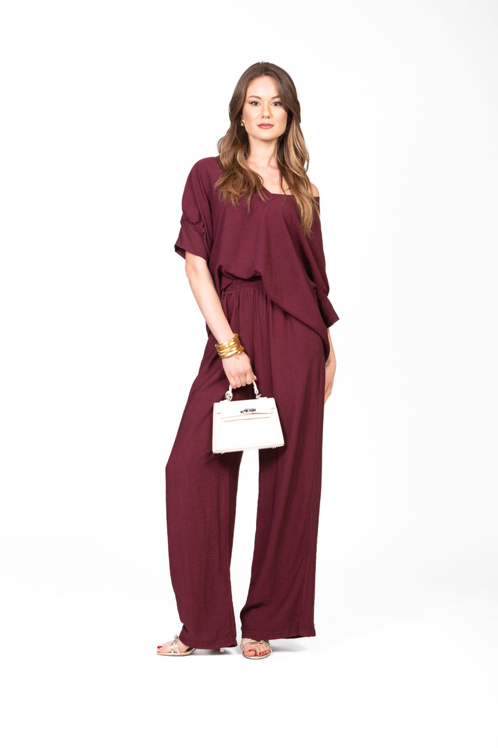 Have One - Pantalone palazzo con elastico Art. PVS-N438