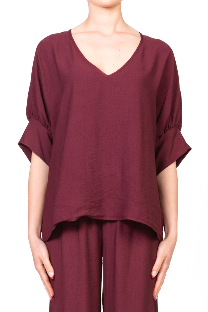 Have One - Blusa scollo a v manica corta Art. CVS-N362