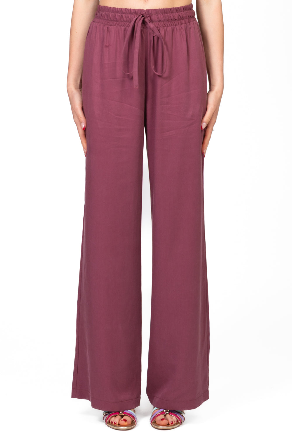 Vicolo - Pantalone palazzo con coulisse Art. TD0560