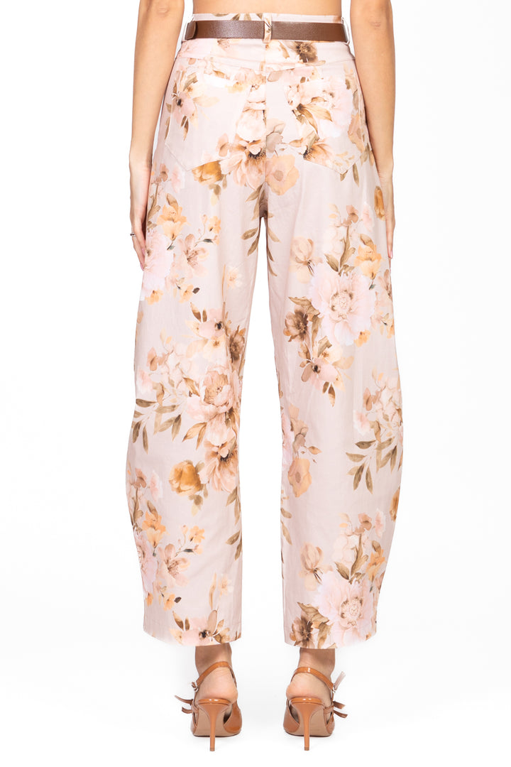 Vicolo - Pantalone barrel floreale Art. TD2214