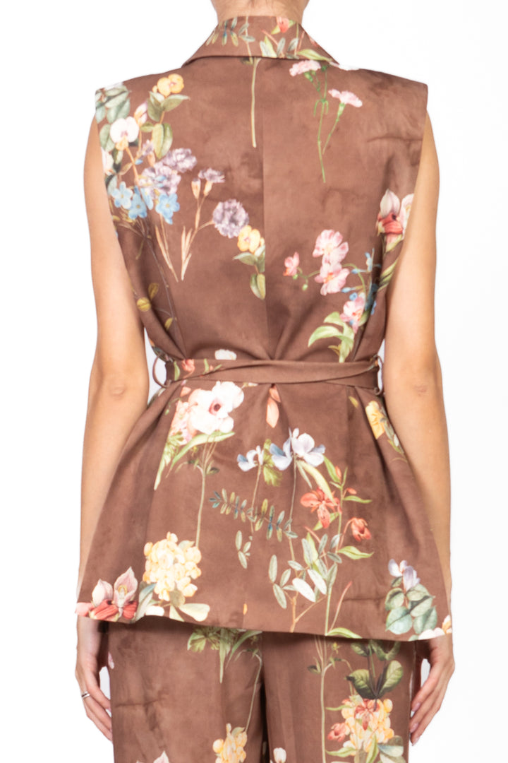 Vicolo - Gilet floreale con fusciacca Art. TD2263