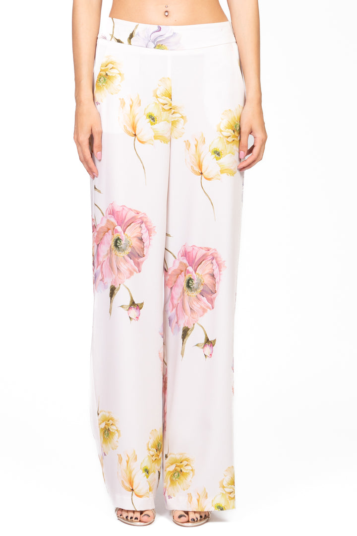 Vicolo - Pantalone floreale con elastico Art. TD2267