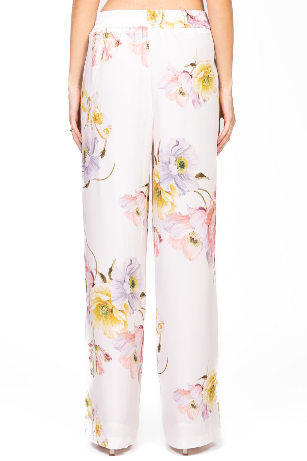 Vicolo - Pantalone floreale con elastico Art. TD2267