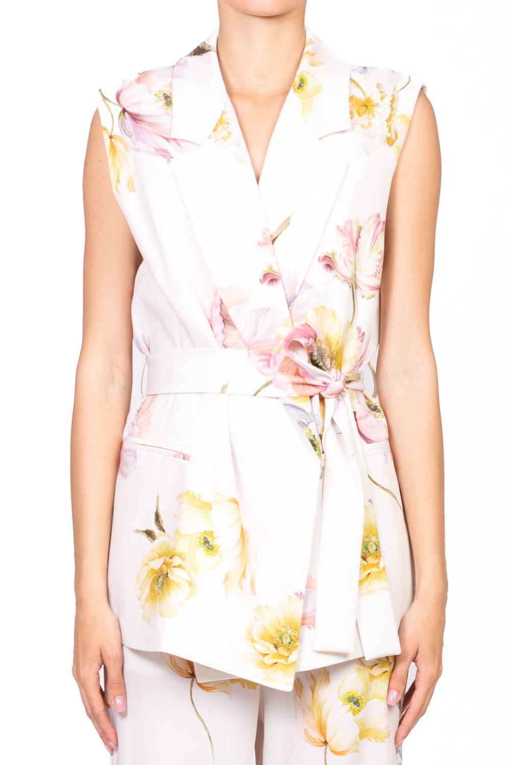 Vicolo - Gilet floreale con fusciacca Art. TD2268