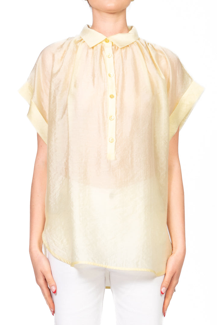 Vicolo - Blusa chester manica corta Art. TD0342