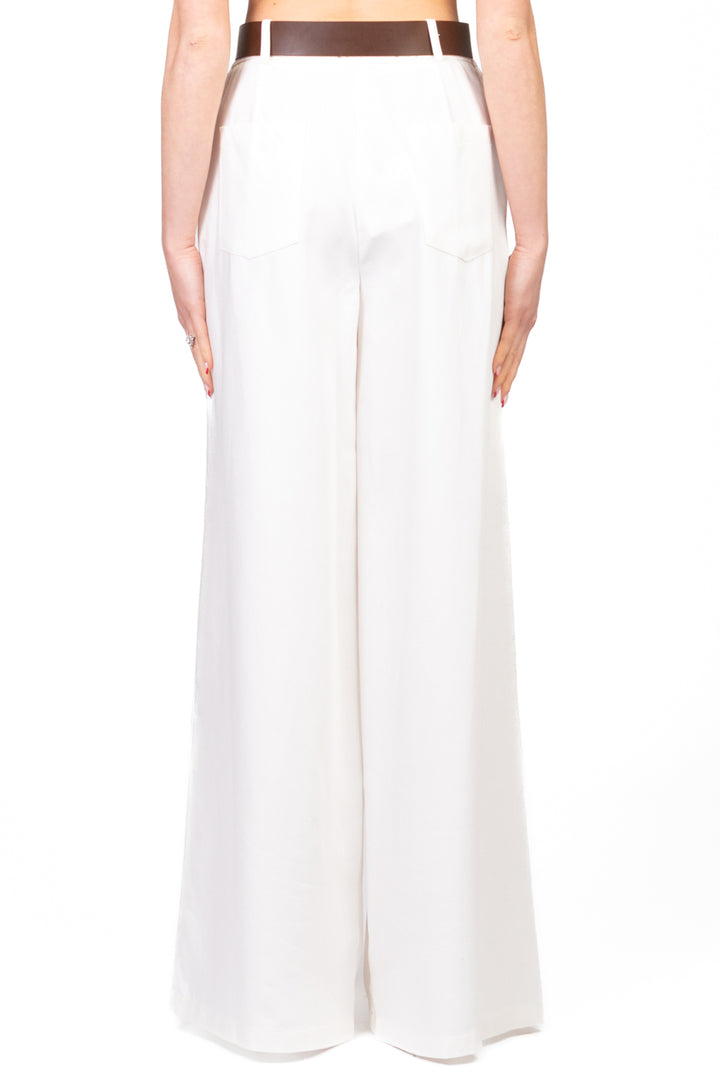 Tensione In - Pantalone palazzo chambray Art. 25P7589