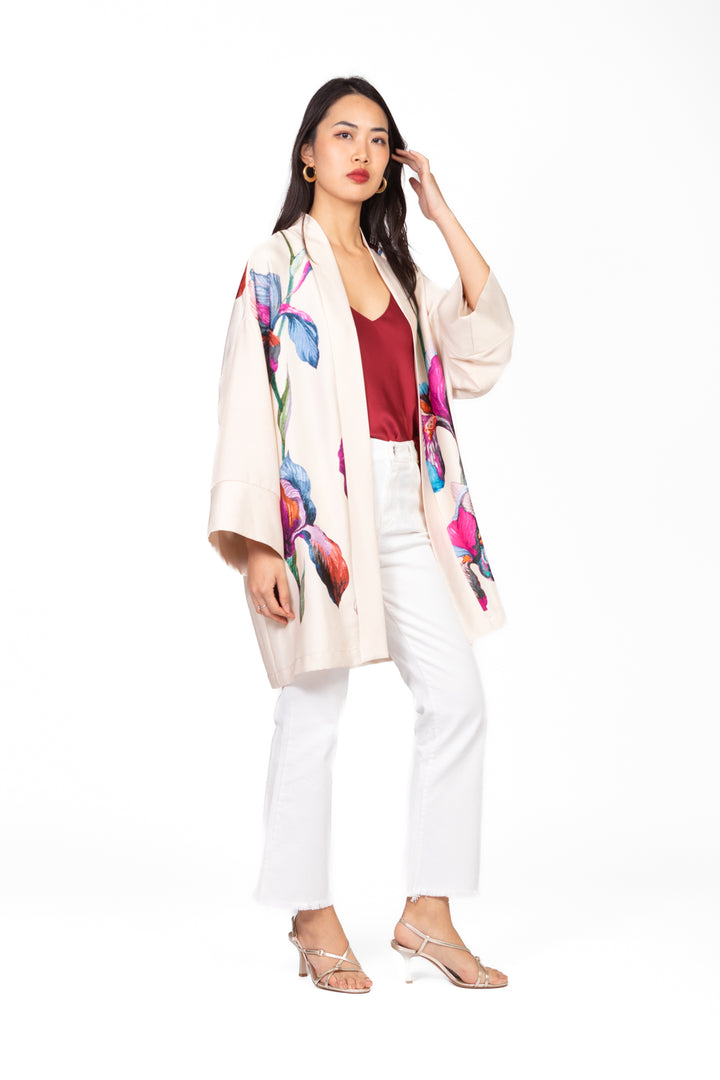 Dixie - Giacca kimono floreale Art. SAE2WZS
