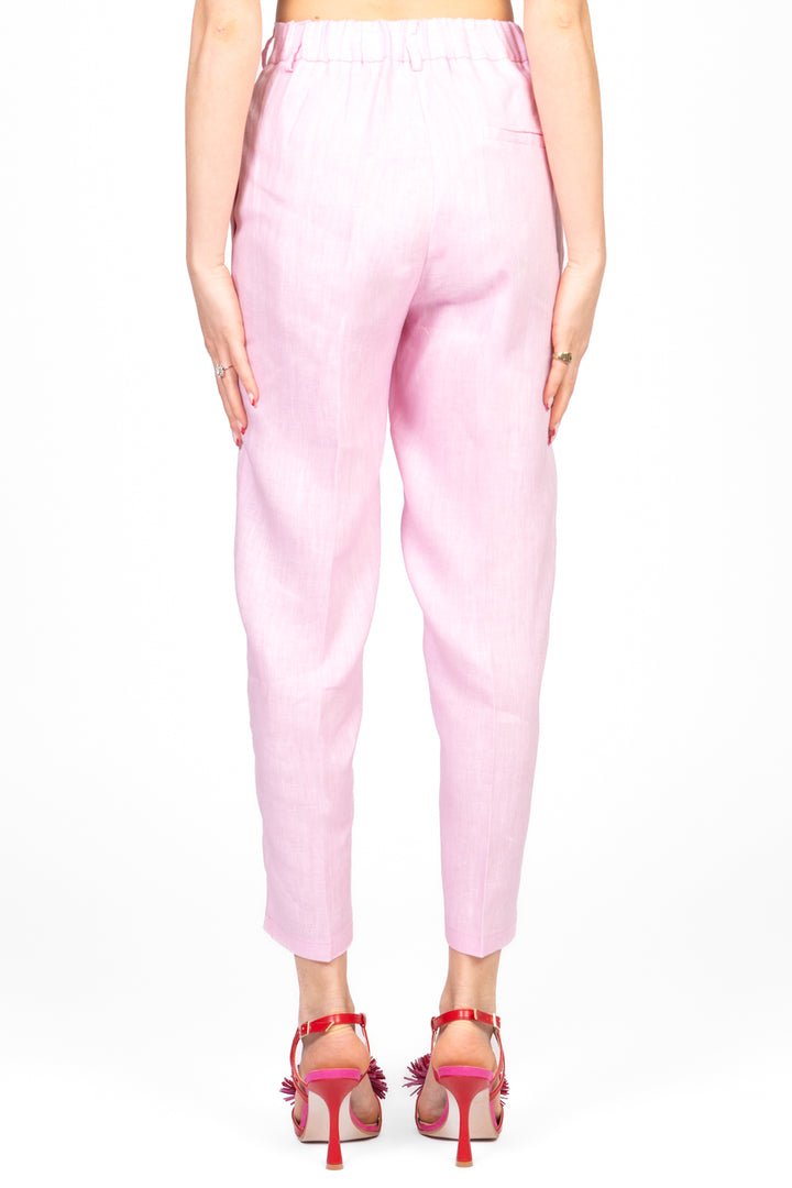 Vicolo - Pantalone carrot con elastico dietro Art. TD1876