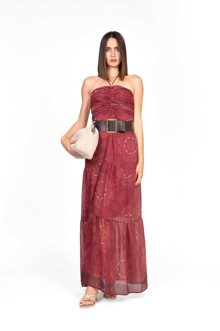 Vicolo - Abito balze con arricciatura Art. TD2401