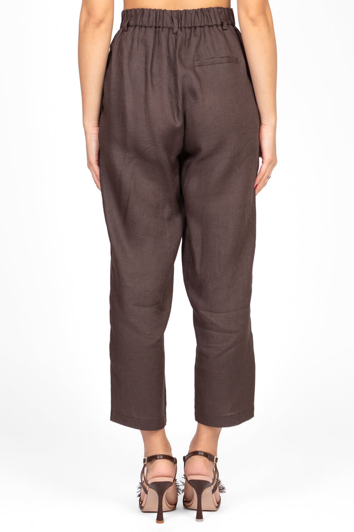 Vicolo - Pantalone carrot con elastico dietro Art. TD1876
