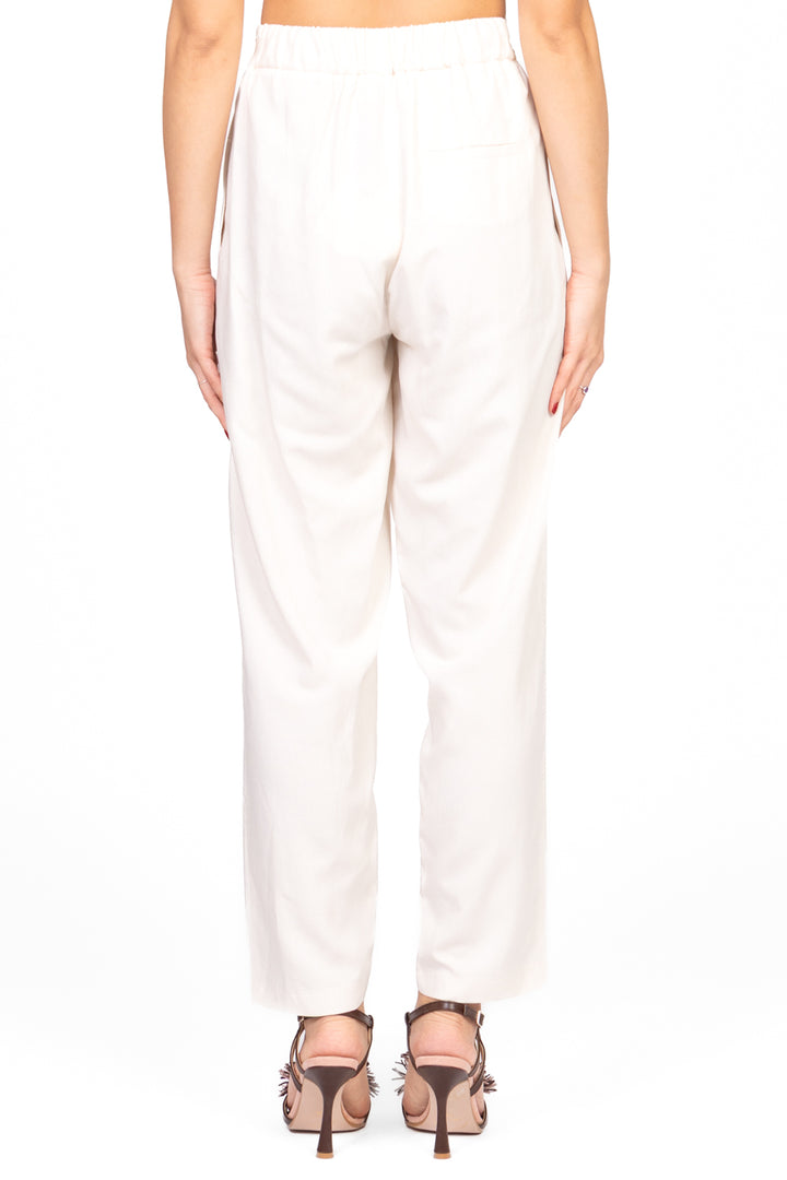 Vicolo - Pantalone carrot con elastico posteriore Art. TD1878