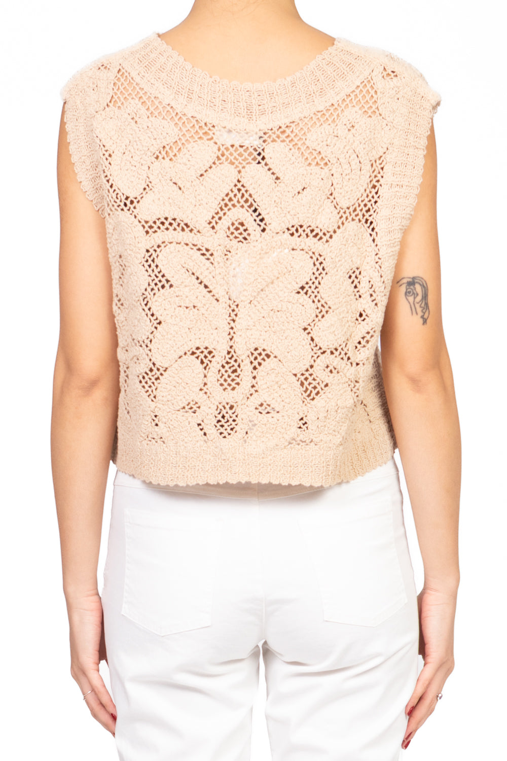 Vicolo - Top in maglia crochet Art. 77035D