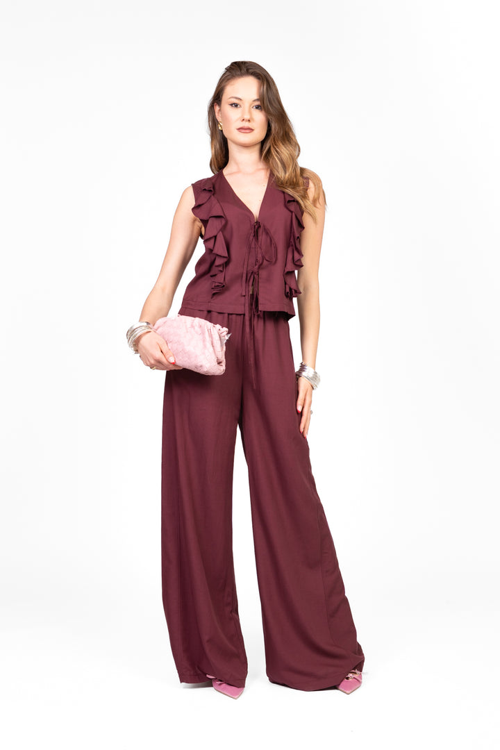 Have One - Pantalone palazzo con elastico Art. PVS-N440