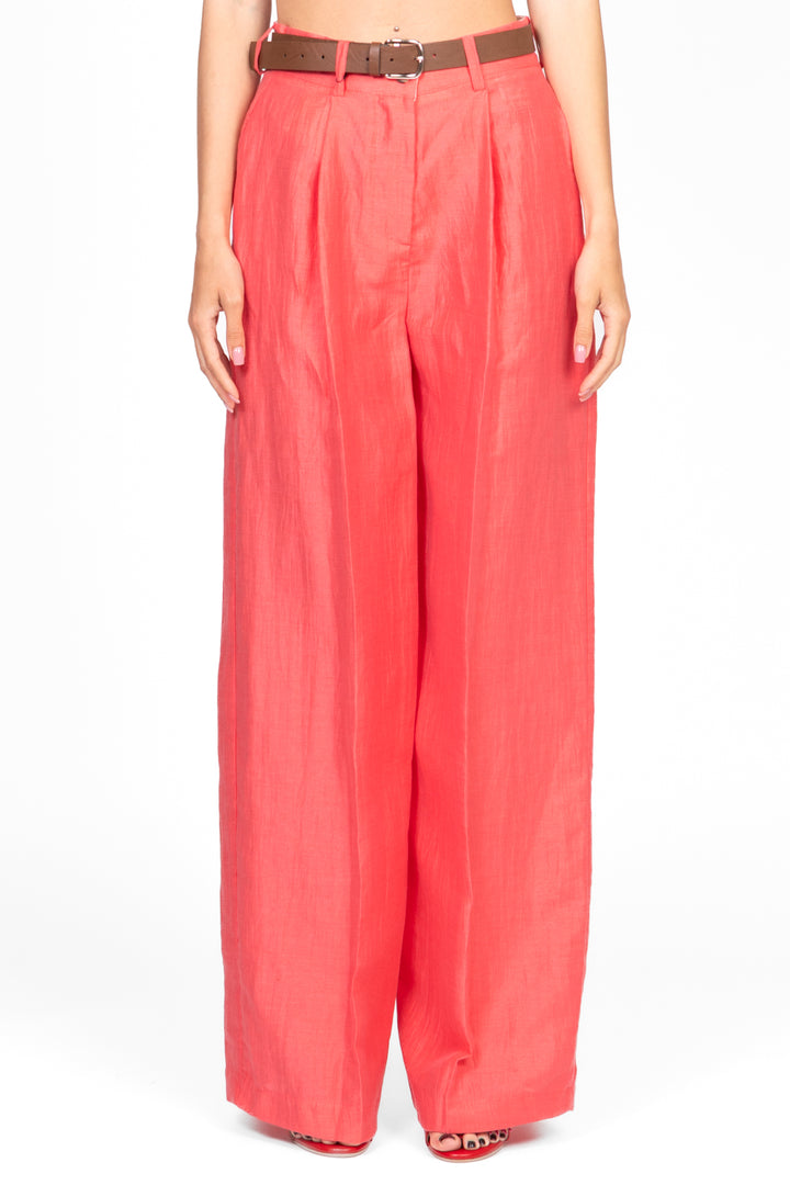 Vicolo - Pantalone palazzo con pinces goffrato Art. TD1889