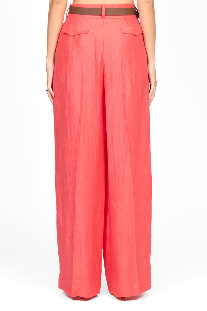 Vicolo - Pantalone palazzo con pinces goffrato Art. TD1889