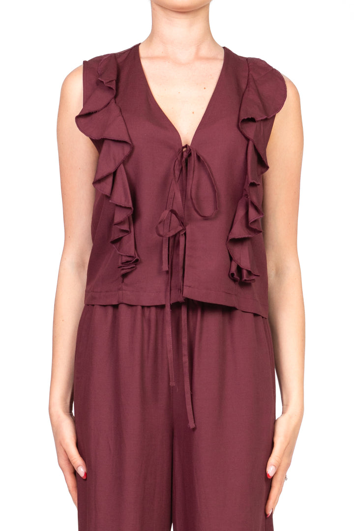 Have One - Gilet con rouches e lacci Art. LVS-N040