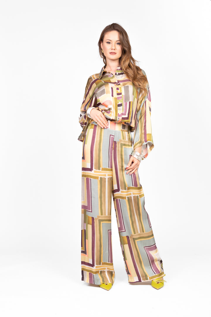 Dixie - Completo camicia e pantalone fantasia Art. CERFWTG/PDH8WTG