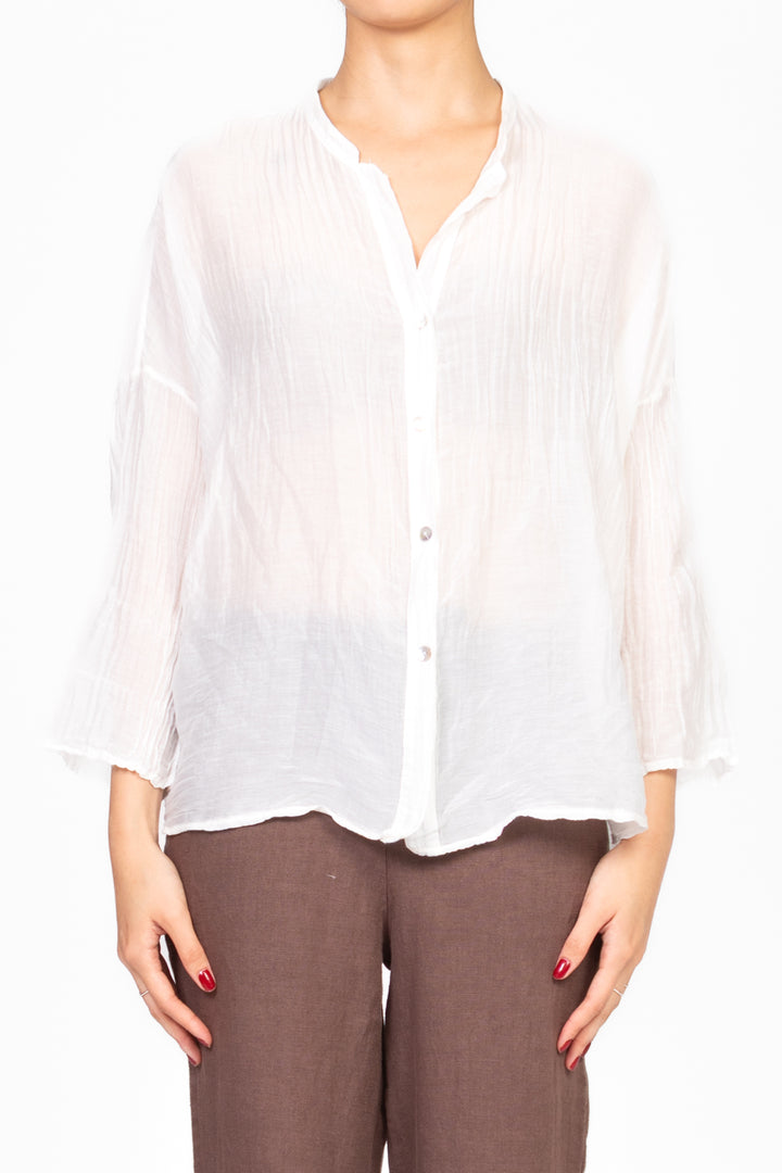 Tensione In - Camicia goffrata in mussola Art. S25CB38