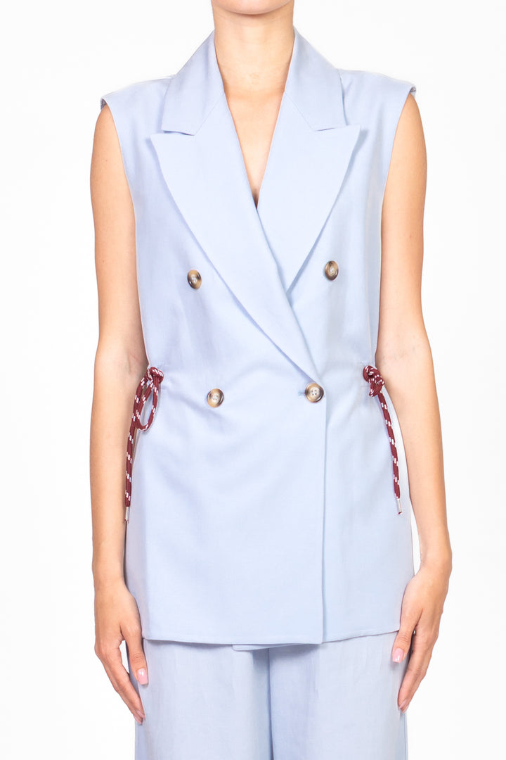 Dixie - Completo gilet over e pantalone palazzo Art. L845W015/P845W213