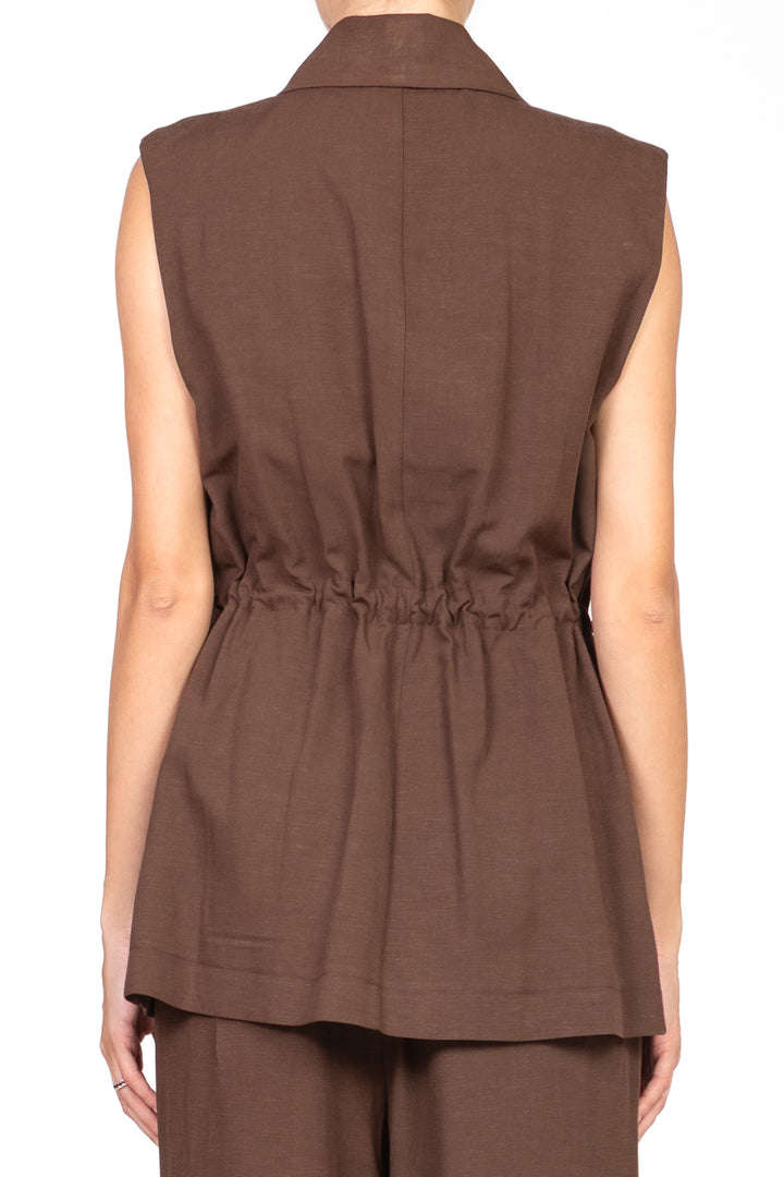 Dixie - Completo gilet over e pantalone palazzo Art. L845W015/P845W213