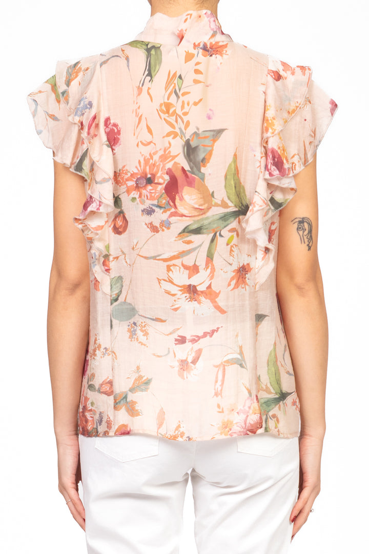 Vicolo - Camicia floreale con fiocco Art. TD2389