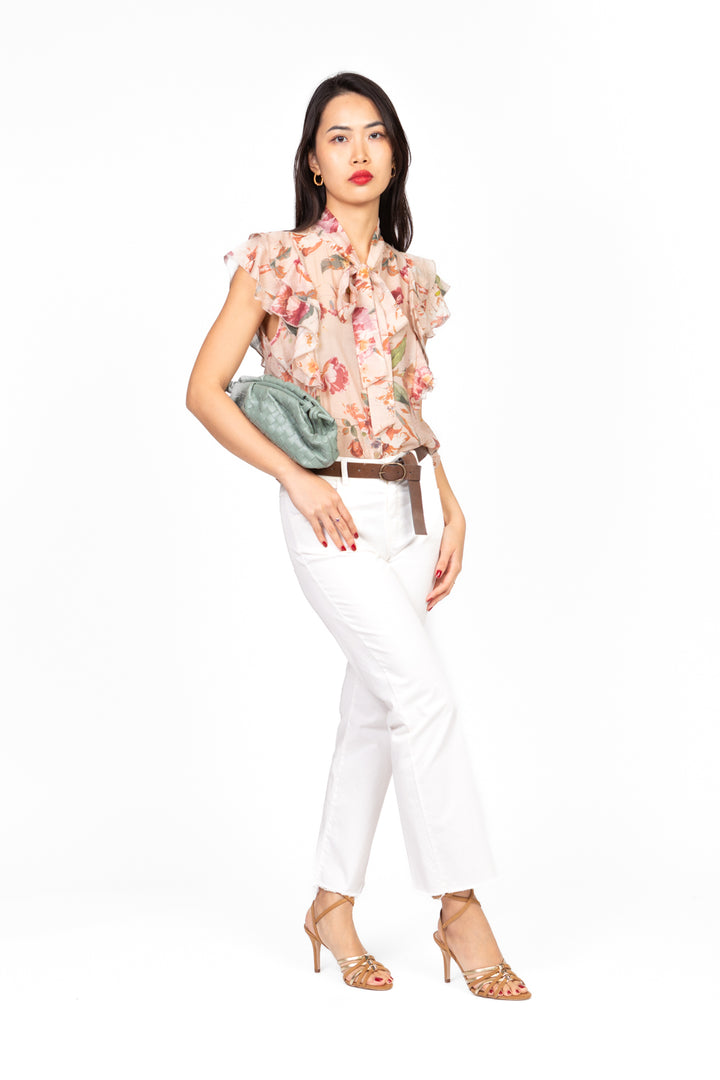 Vicolo - Camicia floreale con fiocco Art. TD2389