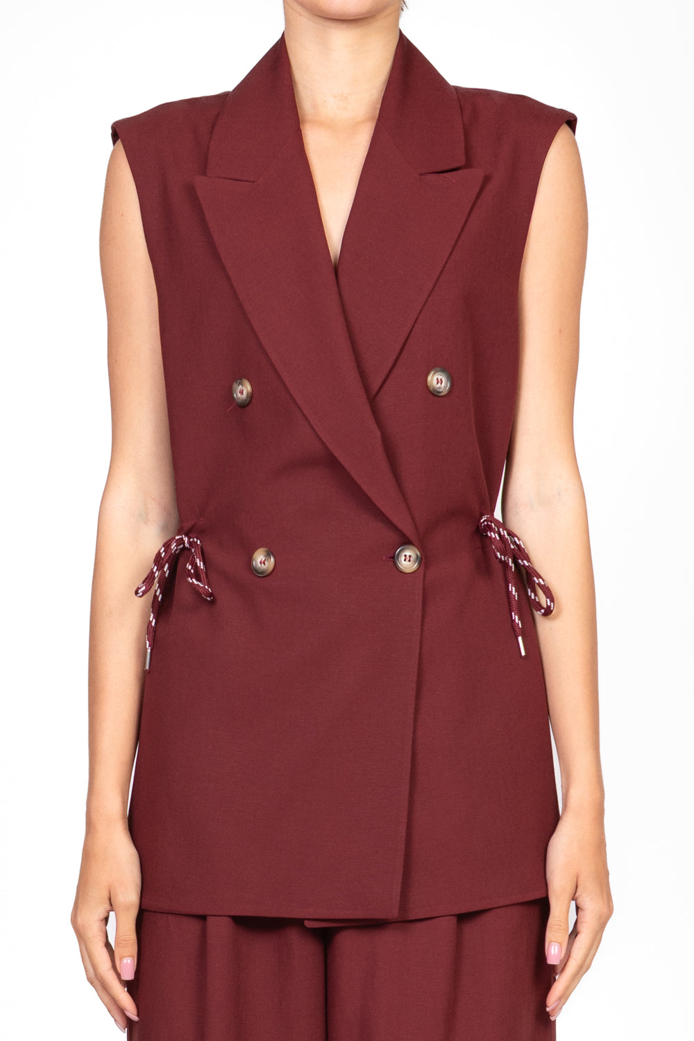 Dixie - Completo gilet over e pantalone palazzo Art. L845W015/P845W212