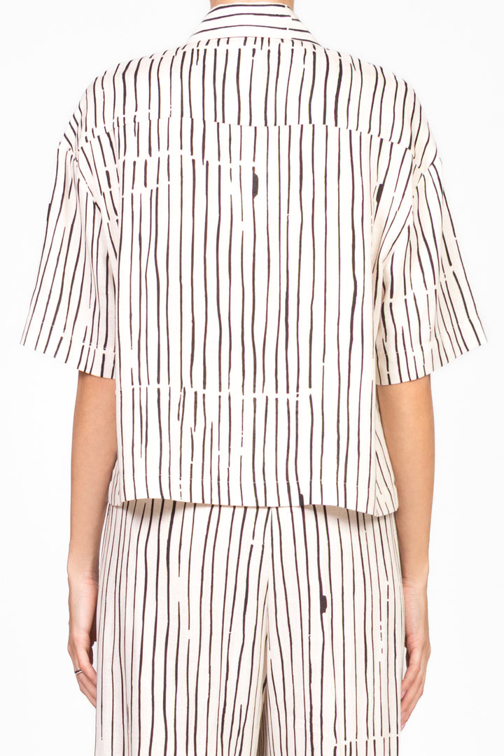 Vicolo - Camicia rigata con taschini Art. TD2412