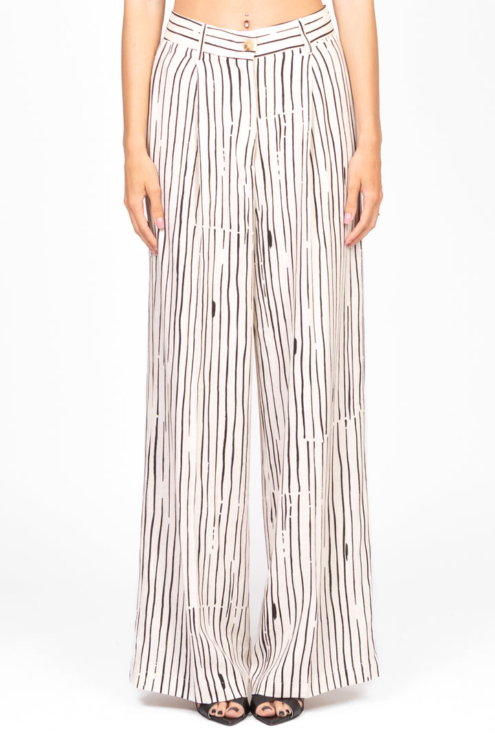 Vicolo - Pantalone rigato con taschini Art. TD2408