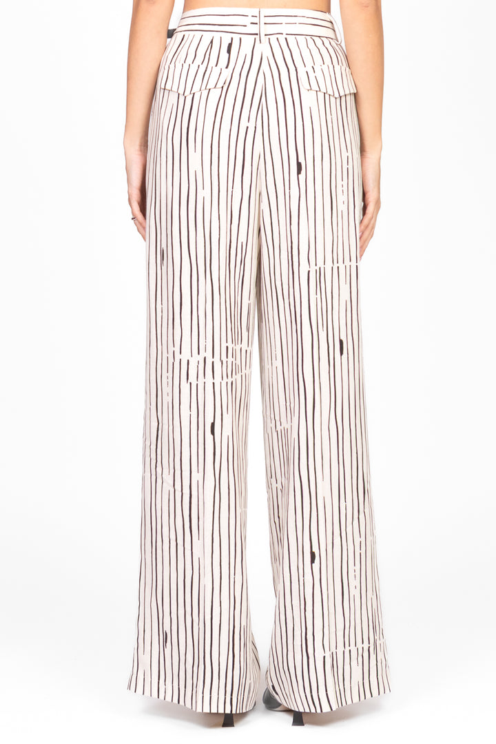 Vicolo - Pantalone rigato con taschini Art. TD2408
