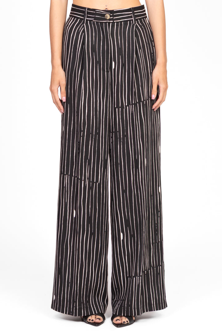 Vicolo - Pantalone rigato con taschini Art. TD2408
